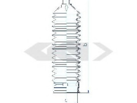 Burduf caseta directie HYUNDAI SANTA FÉ I (SM) (2000 - 2006) SPIDAN 84185