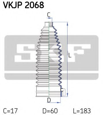 Burduf caseta directie PEUGEOT 307 SW (3H) (2002 - 2016) SKF VKJP 2068