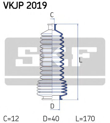 Burduf caseta directie RENAULT SYMBOL I (LB0/1/2_) (1998 - 2016) SKF VKJP 2019