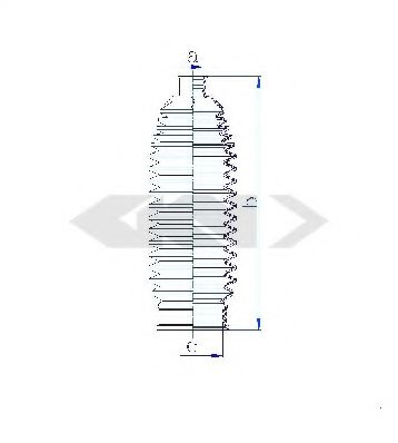 Burduf cauciuc, directie ALFA ROMEO 159 Sportwagon (939) (2006 - 2011) SPIDAN 84132 piesa NOUA