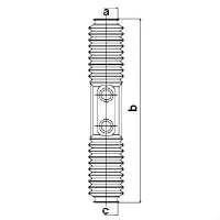 Burduf cauciuc, directie AUDI 500 (43, C2), AUDI 500 (44, 44Q, C3), AUDI FOX (80, 82, B1) - SPIDAN 83591