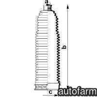 Burduf cauciuc directie AUDI A4 8E2 B6 SPIDAN 8408