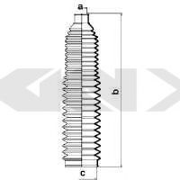 Burduf cauciuc, directie AUDI A4 Avant (8ED, B7) (2004 - 2008) SPIDAN 83686