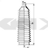 Burduf cauciuc, directie HYUNDAI ELANTRA (XD) (2000 - 2006) SPIDAN 83875 piesa NOUA
