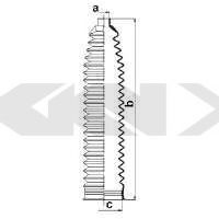 Burduf cauciuc, directie OPEL CORSA C (F08, F68) (