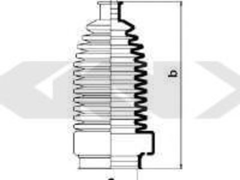 Burduf cauciuc, directie VW GOLF III (1H1) (1991 - 1998) SPIDAN 83920 piesa NOUA