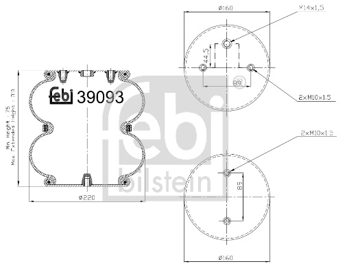 Burduf, suspensie pneumatica Axa spate ambele part