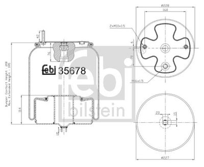 Burduf, suspensie pneumatica FEBI BILSTEIN 35678