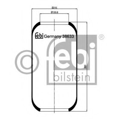 Burduf, suspensie pneumatica IVECO EuroTech MP (1992 - 2016) FEBI BILSTEIN 38633