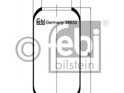 Burduf, suspensie pneumatica IVECO EuroTech MT (1992 - 1998) Febi Bilstein 38633