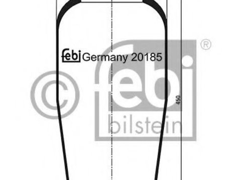 Burduf, suspensie pneumatica IVECO EuroTech MT (1992 - 1998) Febi Bilstein 20185