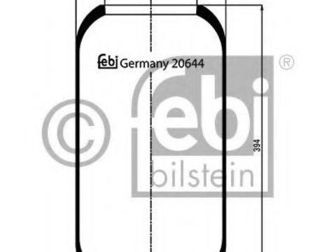 Burduf, suspensie pneumatica MERCEDES-BENZ TRAVEGO (O 580) (1999 - 2016) FEBI BILSTEIN 20644