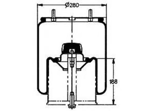 Burduf, suspensie pneumatica - PE Automotive 084.123-12A