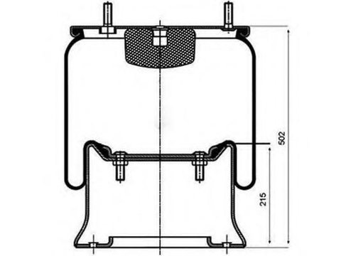 Burduf, suspensie pneumatica - PE Automotive 084.194-52A