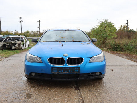 Bureti auto BMW Seria 5 E60/E61 [2003 - 2007] Sedan 520 d MT (163 hp) Bmw E60 520 d, negru, infoliata albastru