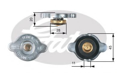 Buson,radiator FORD MAVERICK (2001 - 2016) GATES RC133