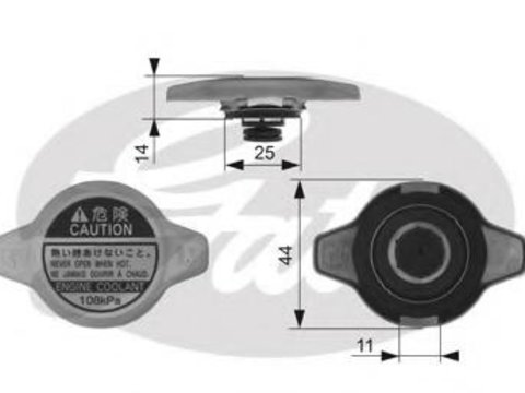 Buson,radiator TOYOTA RAV 4 (SXA1_), TOYOTA SUPRA (JZA80), MAZDA ETUDE V (BA) - GATES RC134