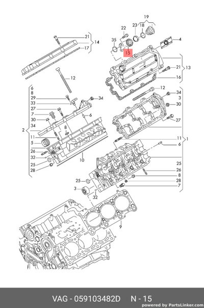 Buson umplere ulei motor 2.7 TDI Audi A4 B8 CGKA 2