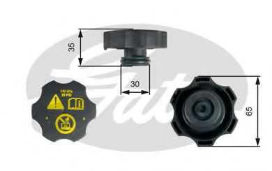 Buson,vas expansiune CHEVROLET TRAX (2012 - 2016) GATES RC249 piesa NOUA