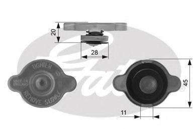 Buson,vas expansiune HONDA CR-V Mk II (RD_) (2001 - 2006) GATES RC232