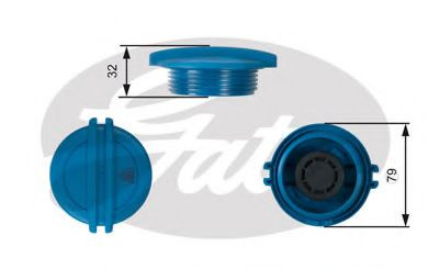 Buson vas expensiune antigel VW CADDY III caroserie (2KA, 2KH, 2CA, 2CH) (2004 - 2016) GATES RC228