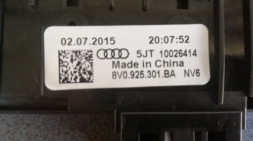Butoane avarii cu butoane comenzi Audi A