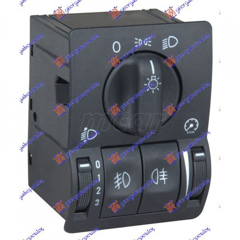 BUTON COMANDA LUMINI OPEL ASTRA G 1998->2009 Buton comanda lumini 13 pini PIESA NOUA ANI 1998 1999 2000 2001 2002 2003 2004 2005 2006 2007 2008 2009
