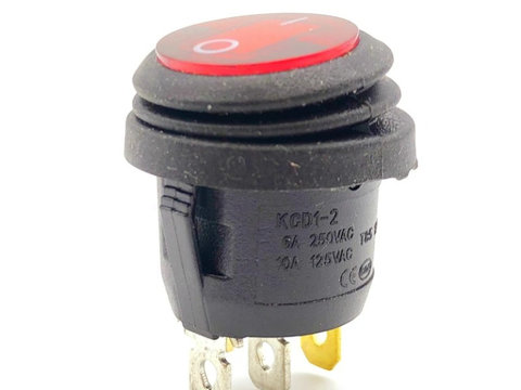 Buton cu LED 12V (waterproof) Cod:W15758