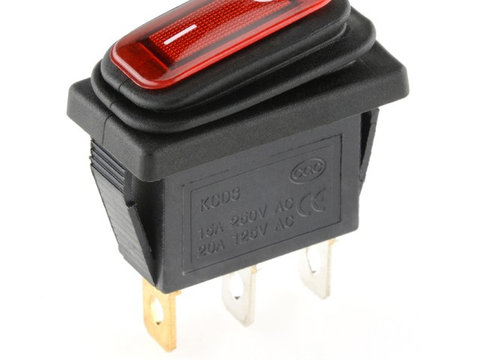 Buton cu LED 12V (waterproof) Cod:W15759