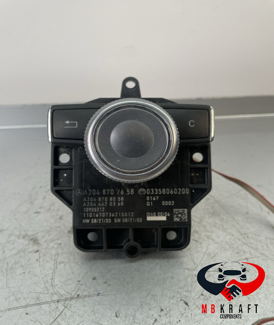 Buton meniu joystick A2048707658 A2048708058 A2044420368 A204 870 76 58 A204 870 80 58 Mercedes-Benz C-Class W204/S204 [2007 - 2012] Sedan 4-usi