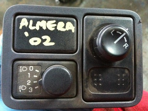 Buton reglaj faruri oglinzi Nissan Almera 2002