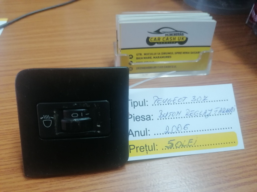 BUTON REGLAJ FARURI PEUGEOT 307