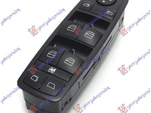 Buton Reglaj Oglinda fata negru (Cu Deschidere electrica Luneta) (Quatern)(3pin)-Mercedes Ml (W164) 05-11 pentru Mercedes,Mercedes Ml (W164) 05-11,Peugeot Expert 07-16,Interior,Comutatoare