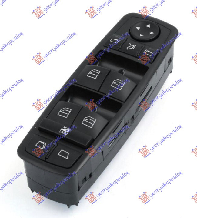 BUTON REGLAJ OGLINDA FATA NEGRU (FARA DESCHIDERE ELECTRICA LUNETA) (Quatern)(3pin) - MERCEDES R CLASS (W251) 06-10, MERCEDES, MERCEDES R CLASS (W251) 06-10, PEUGEOT, PEUGEOT EXPERT 07-16, Interior, Comutatoare, 535007174