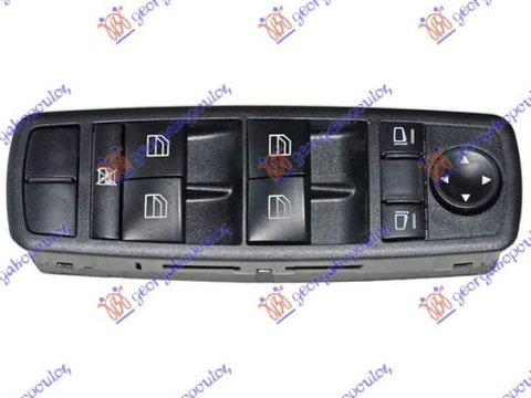 Buton Reglaj Oglinda fata negru(Quatern)(3pin)-Mercedes Ml (W164) 05-11 pentru Mercedes,Mercedes Ml (W164) 05-11,Peugeot Expert 07-16,Interior,Comutatoare