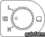 Buton reglaj oglinda VW BORA combi 1J6 TOPRAN 109 