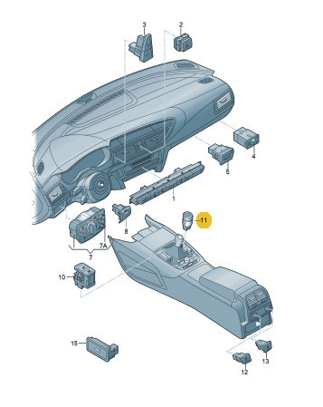 Buton Start Stop Audi A7 4G1905217A ⭐⭐⭐⭐