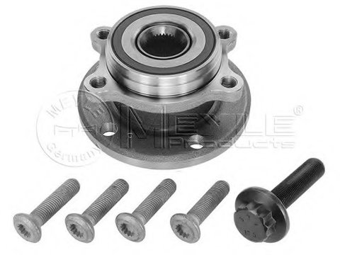 Butuc roata 100 650 0005 MEYLE pentru Vw Passat Seat Alhambra Seat Leon Vw Touran Skoda Octavia Vw Jetta Vw Vento Vw Sharan Audi A3 Vw Golf Skoda Superb Audi Tt Vw Tiguan Vw Eos Vw Caddy Vw Cc Vw Beetle Vw Novo Audi Q3