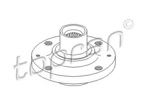 Butuc roata 720 385 TOPRAN pentru CitroEn Xantia CitroEn C5