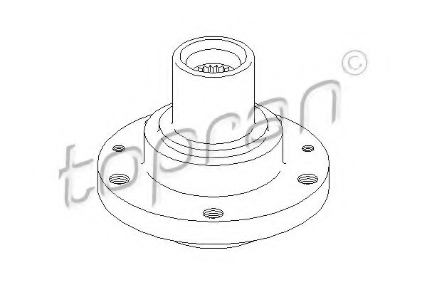 Butuc roata 722 289 TOPRAN pentru Peugeot Boxer Ci