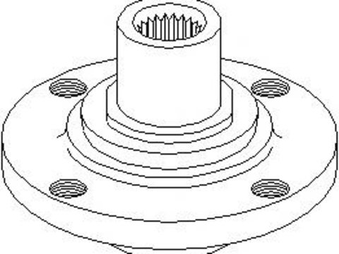 Butuc roata AUDI 4000 (89, 89Q, 8A, B3), AUDI 90 limuzina (89, 89Q, 8A, B3) - TOPRAN 104 315