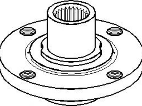 Butuc roata AUDI 500 (43, C2), AUDI 500 (44, 44Q, C3), AUDI 100 Avant (43, C2) - TOPRAN 103 667