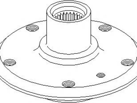 Butuc roata BMW 3 limuzina (E36), BMW 3 cupe (E36), BMW 3 Cabriolet (E36) - TOPRAN 500 869