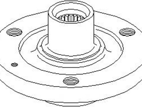 Butuc roata PEUGEOT 106 (1A, 1C), Citroen AX (ZA-_), Citroen CHANSON (S0, S1) - TOPRAN 720 384