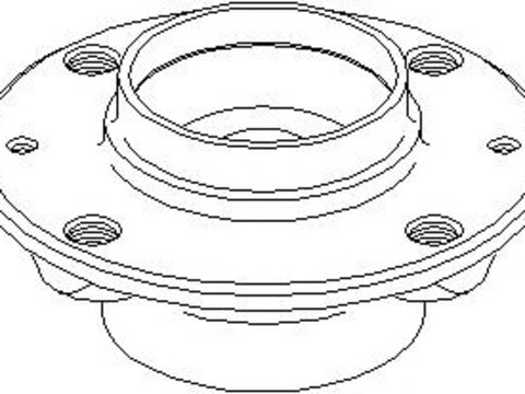 Butuc roata PEUGEOT 307 (3A/C), PEUGEOT 307 SW (3H), PEUGEOT 307 CC (3B) - TOPRAN 722 257