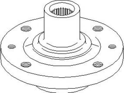 Butuc roata RENAULT CLIO (B/C57_, 5/357_), RENAULT TWINGO I (C06_), RENAULT 19 Mk II (B/C53_) - TOPRAN 700 631