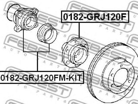 Butuc roata TOYOTA LAND CRUISER 150 (KDJ15_, GRJ15_) - Cod intern: W20135381 - LIVRARE DIN STOC in 24 ore!!!