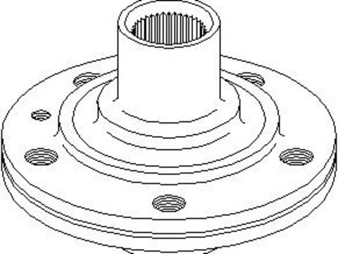 Butuc roata VW SHARAN (7M8, 7M9, 7M6), FORD GALAXY (WGR), SEAT ALHAMBRA (7V8, 7V9) - TOPRAN 108 637