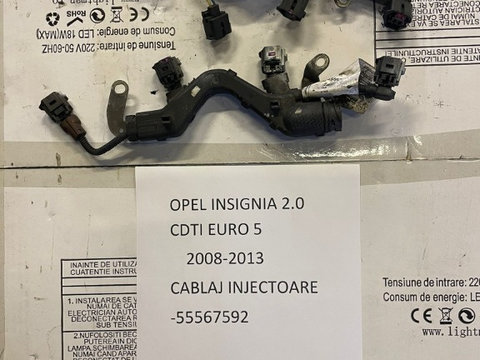 Cablaj injectoare Opel Insignia 2.0 CDTI EURO 5 A20DT A20DTH