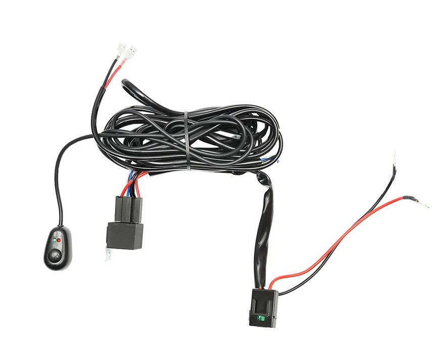 Cablaj pentru proiectoare, DC 12V, cu comutator, releu si siguranta 30A
